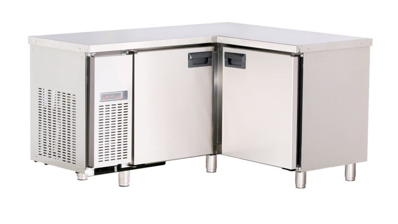 桌面雪櫃-L櫃(不鏽鋼冷藏冷凍工作台冰箱)