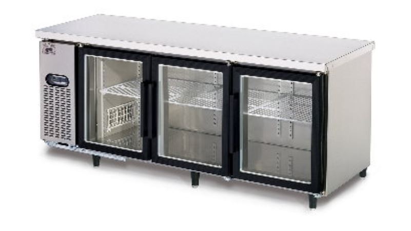 玻璃門工作台冰箱風冷全藏6尺