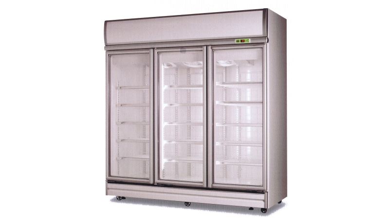 三門機上型玻璃展示櫃