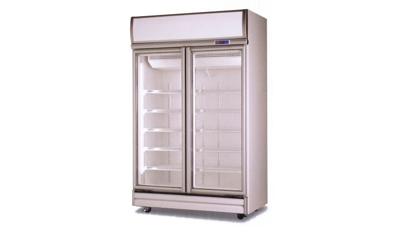 雙門機上型玻璃展示櫃
