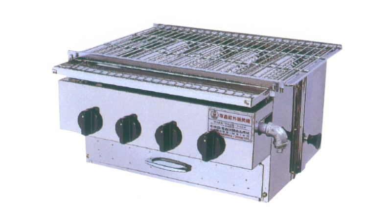 4管下火式紅外線燒烤爐(JS-4)