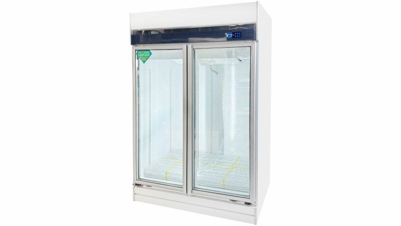 變頻雙門立式玻璃冷藏櫃1050L