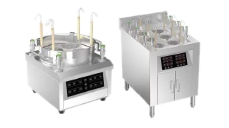 營業用電磁爐-自動升降煮麵機