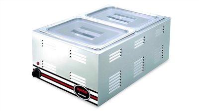 電熱快餐保溫湯爐(方型2格)