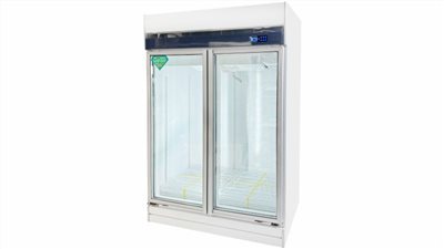 變頻雙門立式玻璃冷藏櫃1050L