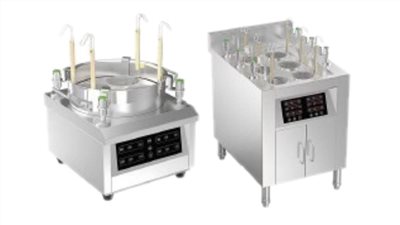 營業用電磁爐-自動升降煮麵機